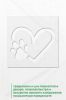 Трафарет "Сердце с лапкой"