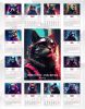 Календарь настенный, перекидной "Животные/Cyberpunk" на 2026 год
