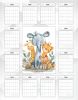 Календарь-планер настенный, перекидной "Детские зарисовки. Звери" на 2026 год
