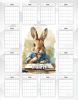 Календарь-планер настенный, перекидной "Кролик за партой" на 2026 год
