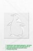 Трафарет "Пингвин на прогулке"