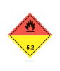 Наклейка знак опасности (ДОПОГ) "Класс 5.2. Органические пероксиды"