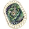 Донышки для вязания, заготовки для рукоделия, дно корзин, 14,8 х 9,8 см, прямоугольник с округлыми краями, 8 мм, кот в капусте
