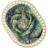 Донышки для вязания, заготовки для рукоделия, дно корзин, 19,8 х 14,8 см, прямоугольник с округлыми краями, 9 мм, кот в капусте