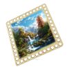 Донышки для вязания, заготовки для рукоделия, дно корзин, 14,8 х 14,8 см, квадрат, 9 мм, водопад