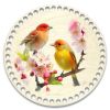 Донышки для вязания, заготовки для рукоделия, дно корзин, 19,8 см, круги, 9 мм, птицы