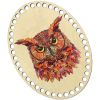 Донышки для вязания, заготовки для рукоделия, дно корзин, 19,8 х 14,8 см, овальные, 9 мм, сова