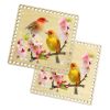 Донышки для вязания, заготовки для рукоделия, дно корзин, 19,8 х 19,8 см, квадрат, птицы