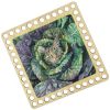 Донышки для вязания, заготовки для рукоделия, дно корзин, 14,8 х 14,8 см, квадрат, 9 мм, кот в капусте