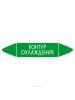 Самоклеящийся маркер "Контур охлаждения" (26 х 126 мм, без ламинации) для использования внутри помещений