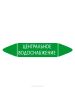 Самоклеящийся маркер "Центральное водоснабжение" (74 х 358 мм, без ламинации) для использования внутри помещений