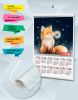 Текстильный настенный календарь "Пушистый мечтатель" на 2027 год