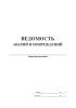 Ведомость аварий и повреждений