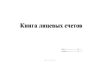 Книга лицевых счетов (формат А3)