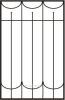 Решетка на окно Эскиз 20 сварная 1.4 х 1.4 м
