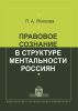 Правовое сознание в структуре ментальности россиян