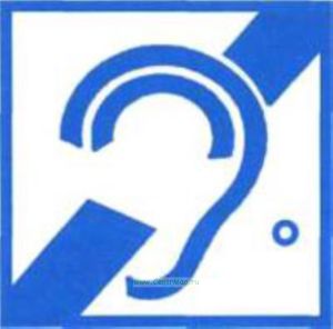 Доступность для инвалидов по слуху. Знак