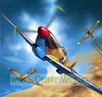 Модель-копия из бумаги самолета Spitfire Vb Trop