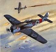 Модель-копия из бумаги самолета Fw 190 A-8