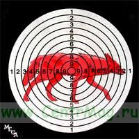 Мишень Megaline Волк (картонная)