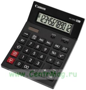 Настольный калькулятор Canon AS 2200, 12 разрядов