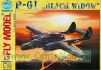 P-61 Black widow (бумажная модель, масштаб - 1:33)