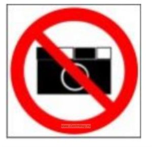 Запрещается фотографировать. Знак