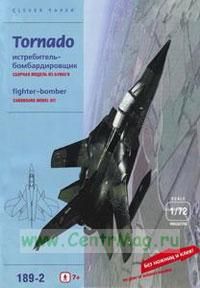 Истребитель-бомбардировщик Tornado (модель-копия 172). Конструктор из картона для детей