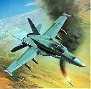 Модель-копия из бумаги самолета FA-18C Hornet