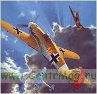 Модель-копия из бумаги самолета Messerschmitt Bf 109F-4