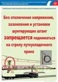 Комплект плакатов Электробезопасность на железной дороге. (12 листов, ламинат). А3 (297x420 мм)