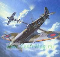 Модель-копия из бумаги самолета Spitfire Vb