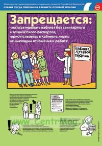 Комплект плакатов Охрана труда при радионуклидной диагностики. В кабинете лучевой терапии. В отделениях радиоизотопной диагностики. Охрана труда персо