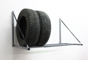 Полка для хранения автомобильных шин складная
