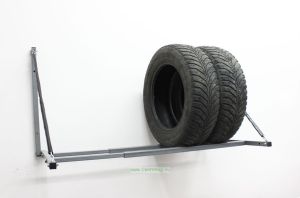 Полка для хранения автомобильных шин складная