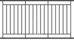 Сварной забор Вариант 4 (секция 2Х1,8 м.)