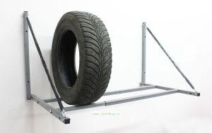 Полка для хранения автомобильных шин складная