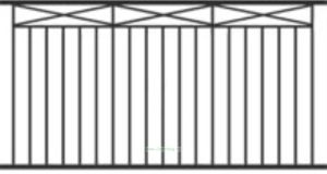 Сварной забор Вариант 5 (секция 2Х1,8 м.)