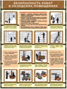 Плакат Правила безопасности в складских помещениях