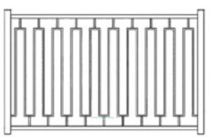 Сварной забор Вариант 7 (секция 2Х1,8 м.)