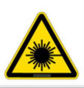 Опасно! Лазерное излучение. Знак