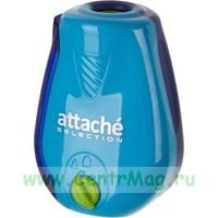 Точилка Attache Selection Twister с контейнером и регулятором заточки синяя