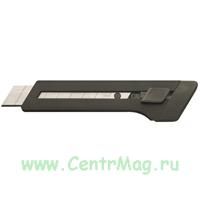 Нож канцелярский Edding E-M18 18 мм с фиксатором черный