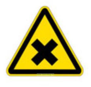 Осторожно! Вредные для здоровья аллергические (раздражающие) вещества. Знак