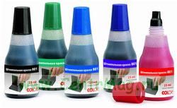 Штемпельная краска Colop 801, на водной основе, 25 мл, синяя