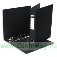 Папка на 4-х кольцах Bantex картоннаяпластиковая 50 мм черная