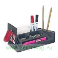 Подставка для канцелярских мелочей Attache черная 11 отделений