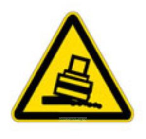 Осторожно! Возможно опрокидывание. Знак