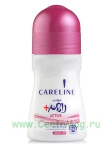 Careline Шариковый дезодорант Active (красный), 75 мл