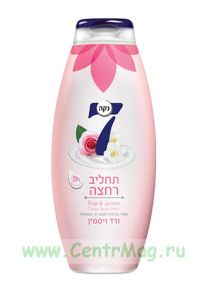 Крем-гель для душа с микрошелком Чарующий сад с розой и жасмином, 750 мл